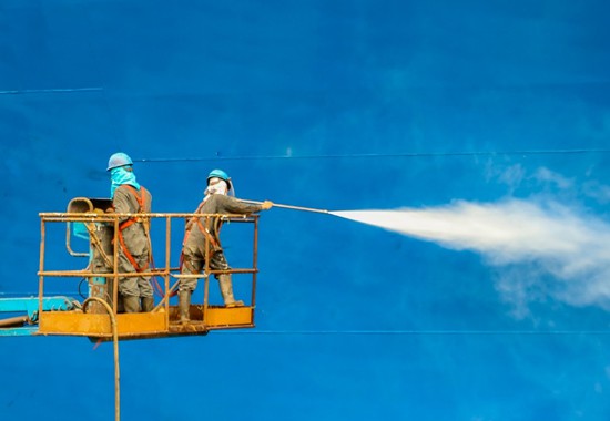 commercial sandblasting